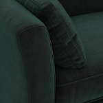 Диван с обивкой из велюра зеленый Gibbs Dark Green Sofa варинант исполнения - 4 | Loft Concept в Твери