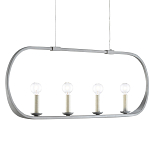 Люстра линейная в овальной раме Traditional Clean Lines варинант исполнения - 2 | Loft Concept в Твери