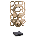 Маска ручной работы деревянная резная Roots Мask варинант исполнения - 1 | Loft Concept в Твери