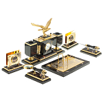 Настольный письменный набор из яшмы и долерита в подарочной упаковке Manager Organizer варинант исполнения - 4 | Loft Concept в Твери