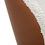 Стул мягкий с обивкой из рогожки и экокожи Contrasting Performance варинант исполнения - 3 | Loft Concept в Твери