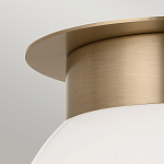 Потолочный светильник с белым матовым шарообразным плафоном Kichler варинант исполнения - 2 | Loft Concept в Твери