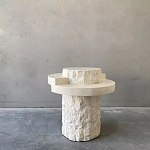 Дизайнерский журнальный стол цилиндрической формы фактурный Mylepen варинант исполнения - 1 | Loft Concept в Твери