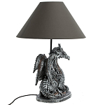 Настольная лампа с абажуром Дракон Silver Dragon варинант исполнения - 5 | Loft Concept в Твери