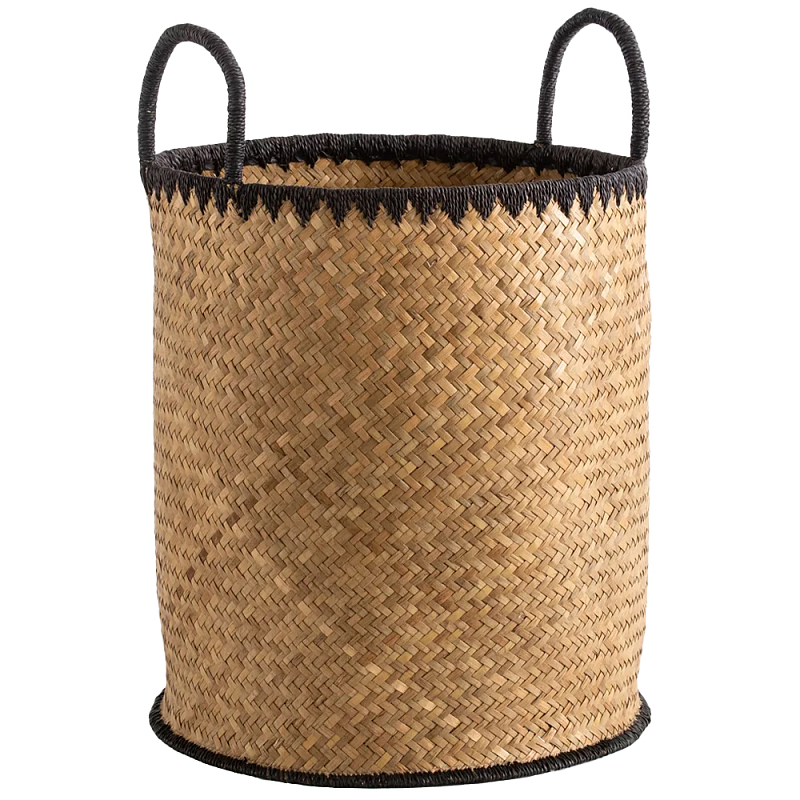 Плетеная корзина для белья с ручками Nyimbo Wicker Basket Бежевый Плетеная корзина для белья с ручками Nyimbo Wicker Basket Бежевый в Твери | Loft Concept