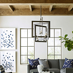 Люстра из пересекающихся квадратных элементов Intersecting Squares варинант исполнения - 2 | Loft Concept в Твери