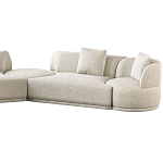 Угловой диван Calypso с поворотным механизмом и пуфом   варинант исполнения - 3 | Loft Concept в Твери