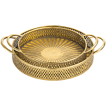 Поднос железный Gold Mesh варинант исполнения - 1 | Loft Concept в Твери