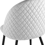 Мягкий стул в сером велюре Miruna Chair варинант исполнения - 6 | Loft Concept в Твери