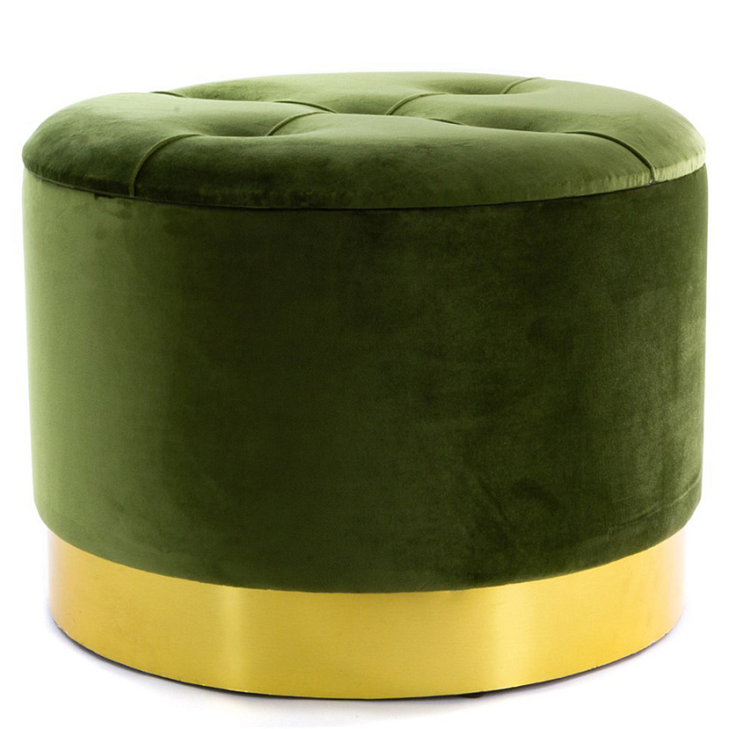 Пуф Olive Capitone Оливковый Золотой Пуф Olive Capitone Оливковый Золотой в Твери | Loft Concept
