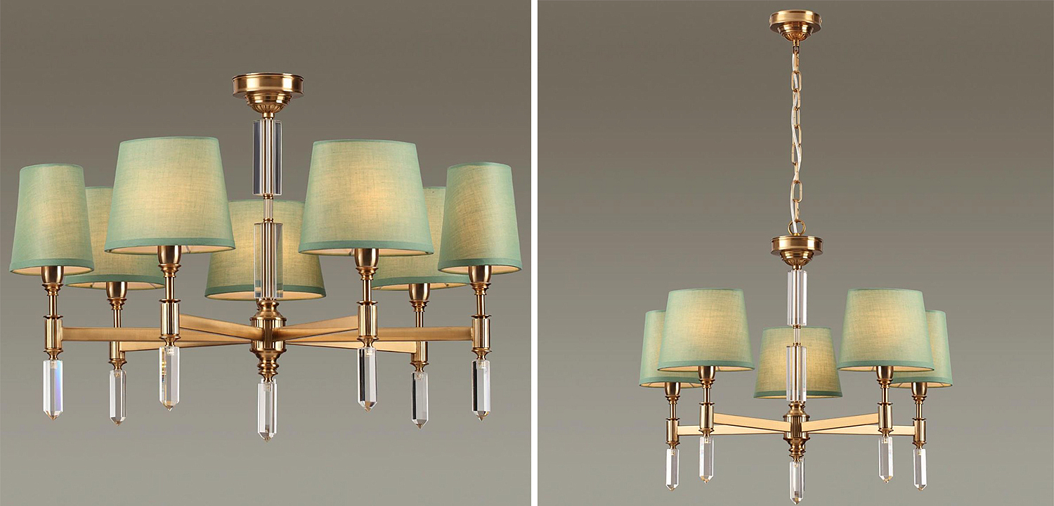 Люстра Ramona Green Chandelier Люстра Ramona Green Chandelier - Loft-Concept в Твери