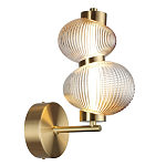 Бра с 2-мя рифлеными стеклянными шарами Marcelh Light варинант исполнения - 6 | Loft Concept в Твери