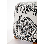 Пуф Wakonda с Круглыми ножками Черно-Белый орнамент варинант исполнения - 3 | Loft Concept в Твери