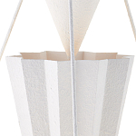 Люстра светодиодная белая геометрической формы с рифленым плафоном White Geometric Lamps варинант исполнения - 2 | Loft Concept в Твери