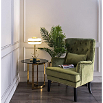 Столик журнальный золотой с темным стеклом Tastiness варинант исполнения - 3 | Loft Concept в Твери