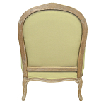Кресло Ava Classical Armchair green striped flax варинант исполнения - 2 | Loft Concept в Твери