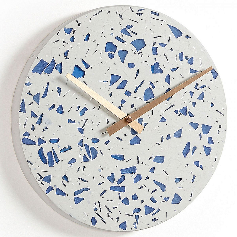 Часы Blue Shards Белый Светло-синий в Твери | Loft Concept 