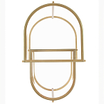 Комплект из 2-х приставных столиков на металлическом основании цвета латунь Ambassador варинант исполнения - 3 | Loft Concept в Твери