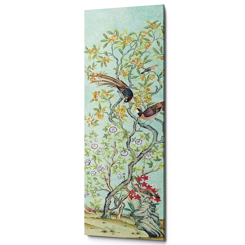 Постер Blue Chinoiserie 4 Голубой пастельный Постер Blue Chinoiserie 4 Голубой пастельный в Твери | Loft Concept