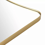 Зеркало золотистое с закруглёнными углами Thin Frame варинант исполнения - 3 | Loft Concept в Твери