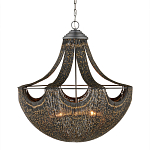 Люстра в форме колокола с декором из тонких железных нитей Jagged Pattern варинант исполнения - 3 | Loft Concept в Твери