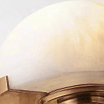 Бра с 2-мя мраморными плафонами на латунном корпусе Light Warm Light варинант исполнения - 2 | Loft Concept в Твери