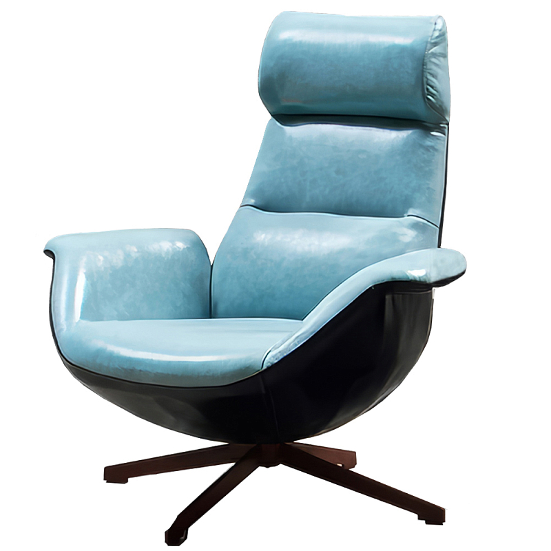 Кресло Ryan Armchair Голубой Черный Кресло Ryan Armchair Голубой Черный в Твери | Loft Concept