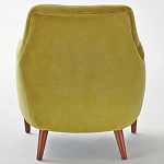 Кресло велюровое горчичного цвета Diaspro Mustard Armchair варинант исполнения - 2 | Loft Concept в Твери