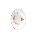 Бра в форме прозрачного стеклянного цветка с рельефной текстурой Textured Glass варинант исполнения - 7 | Loft Concept в Твери