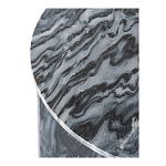 Столик кофейный с столешницей из черного мрамора Compact Black Marble Table варинант исполнения - 5 | Loft Concept в Твери