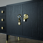 Большой Комод-буфет Elsa Dreams Black с ящиками варинант исполнения - 2 | Loft Concept в Твери