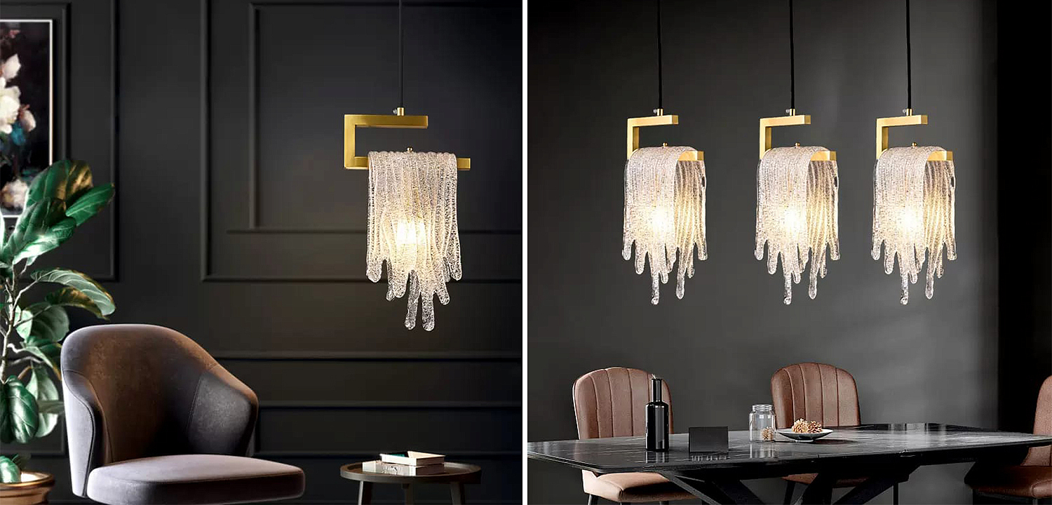 Подвесной светильник Fused Glass Hanging lamp Подвесной светильник Fused Glass Hanging lamp - Loft-Concept в Твери