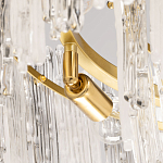 Люстра круглая с прозрачными стержнями разной длины Textured Glass Chandelier варинант исполнения - 6 | Loft Concept в Твери