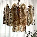 Люстра из круглых стеклянных элементов Vienna варинант исполнения - 3 | Loft Concept в Твери