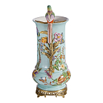 Ваза с птичкой из фарфора с бронзовыми элементами Garden of Eden варинант исполнения - 3 | Loft Concept в Твери