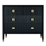 Бельевой Комод с 4 ящиками Elsa Dreams Black варинант исполнения - 5 | Loft Concept в Твери