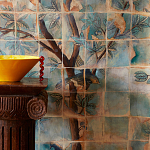 Обои ручная роспись Braganza Standard colourway on dyed paper варинант исполнения - 1 | Loft Concept в Твери