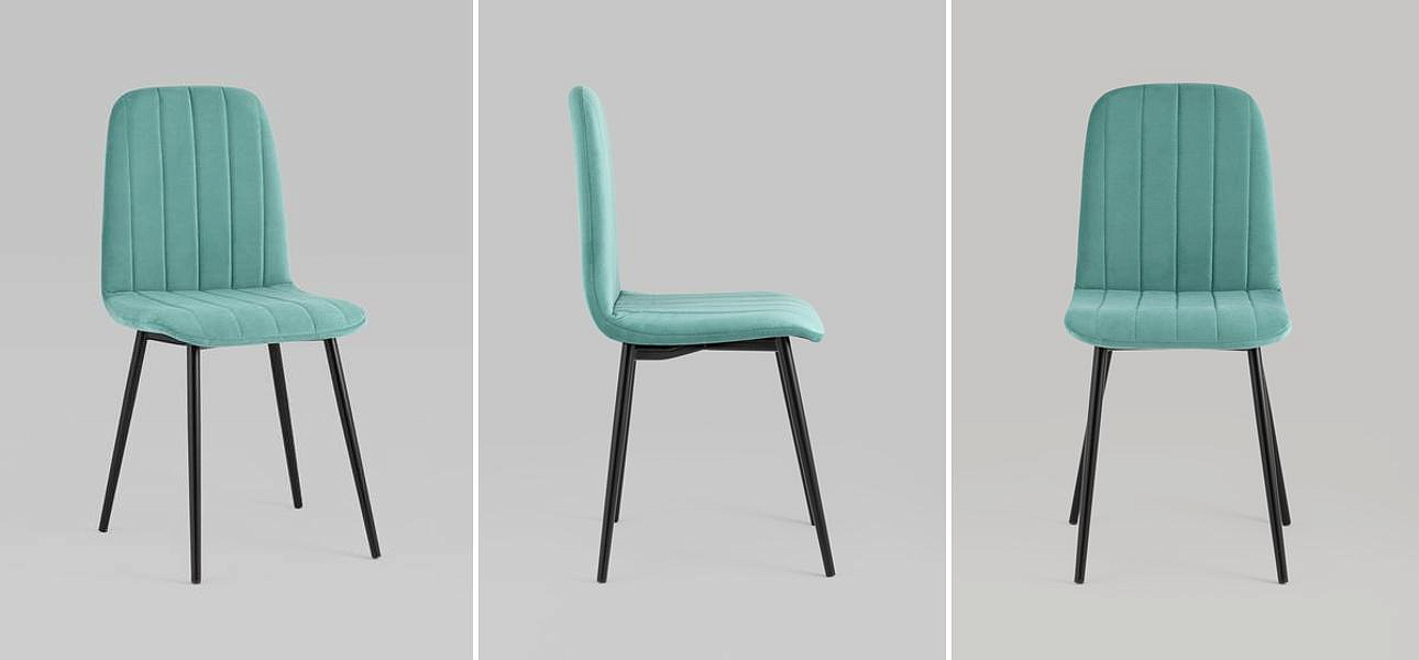 Стул Easy Chair Велюр Мятный цвет Стул Easy Chair Велюр Мятный цвет - Loft-Concept в Твери
