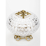 Конфетница из прозрачного рельефного стекла Eden Garden варинант исполнения - 2 | Loft Concept в Твери