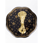 Шкатулка черного цвета с крышкой с фигуркой льва Eden Garden варинант исполнения - 5 | Loft Concept в Твери