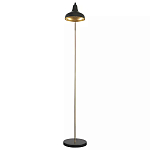 Торшер с плафоном в форме купола в сочетании черного и золотистого цвета Minimalist Execution варинант исполнения - 3 | Loft Concept в Твери