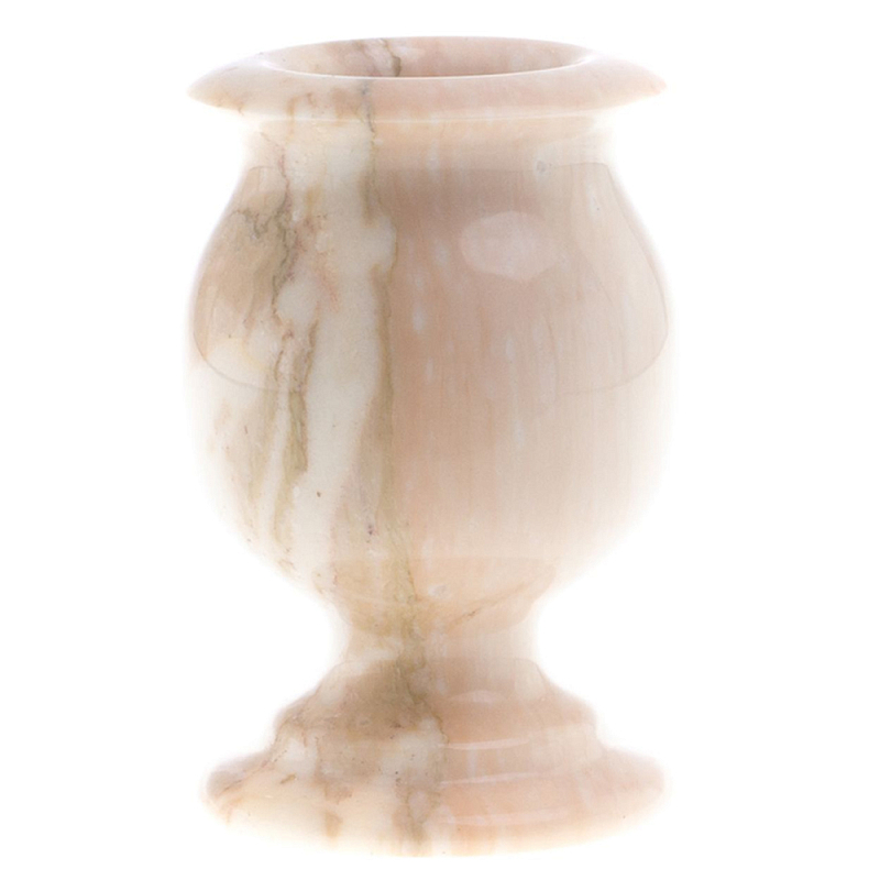 Ваза для цветов из натурального мрамора Marble Vase Бежевый Ваза для цветов из натурального мрамора Marble Vase Бежевый в Твери | Loft Concept