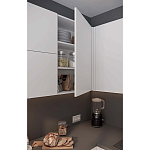 Кухонный гарнитур белый акриловый фасад Eveline White Kitchen Set варинант исполнения - 3 | Loft Concept в Твери