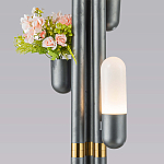 Торшер светодиодный с серым металлическим каркасом Generosity варинант исполнения - 3 | Loft Concept в Твери