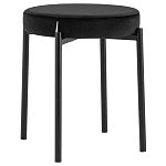 Табурет с мягким круглым сиденьем RIO Black варинант исполнения - 1 | Loft Concept в Твери