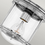 Потолочный светильник для ванных комнат с цилиндрическим стеклянным плафоном и одной лампой Hinkley варинант исполнения - 16 | Loft Concept в Твери