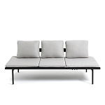 Диван-шезлонг черный Annet варинант исполнения - 1 | Loft Concept в Твери