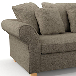 Мебельная ткань Шенилл коричневый цвет 138 см T4-28 варинант исполнения - 4 | Loft Concept в Твери