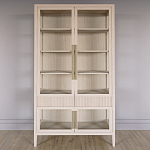 Витрина Primo со стеклянными фасадами и 2 ящиками Светлый дуб варинант исполнения - 1 | Loft Concept в Твери