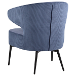 Современное мягкое кресло на металлических ножках Rakush Blue варинант исполнения - 4 | Loft Concept в Твери